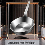 Compact Stainless Steel Sauce Pan Mini Egg Skillet for Easy Cooking and Pouring Suitable for Gas and Induction Stoves S