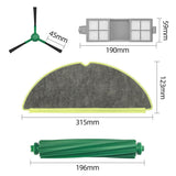 Replacement Parts Accessories Kit For Roomba 205 Roller Brush Filters Mop Pads A