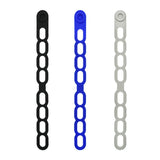 4 Pcs Silicone Latch Strap Tie for Slow Cooker Lid Lunch Box Bundling Organizing Black