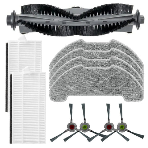 Essential Main Brush Filters Mop Cloth Kit for AIRROBO P30 Vacuum Cleaner A
