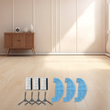 Complete Set of Replacement Accessories for Loorow AT800 3In1 Robot Vacuum Includes Brushes and Mop Pads for Effective Cleaning