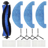 Complete Set of Replacement Accessories for Loorow AT800 3In1 Robot Vacuum Includes Brushes and Mop Pads for Effective Cleaning