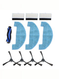 Complete Set of Replacement Accessories for Loorow AT800 3In1 Robot Vacuum Includes Brushes and Mop Pads for Effective Cleaning