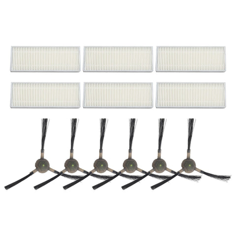 Upgrade Your Cleaning Experience with Replacement Filters and Side Brushes for EICOBOT R20 Robot Vacuum Cleaner