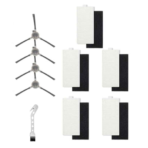 5pcs Filters With 4pcs Side Brush For Lefant M1/M2 Pro Robot Vacuum Cleaner Cleaning Brush Replacement Cleaning Tools Parts
