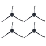 Pack of 4 High Efficiency Side Brushes Easy Installation Sweeper Parts Corner Cleaning Brushes for Robotic Vacuum