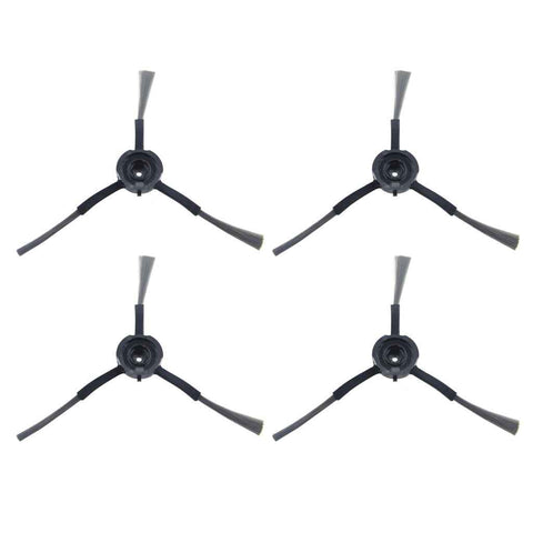 Pack of 4 High Efficiency Side Brushes Easy Installation Sweeper Parts Corner Cleaning Brushes for Robotic Vacuum