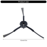 Pack of 4 High Efficiency Side Brushes Easy Installation Sweeper Parts Corner Cleaning Brushes for Robotic Vacuum