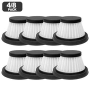 Luolandi 8/4PCS Washable & Reusable Replacement HEPA Filter High-Efficiency Filtration For Duck Compact-Cordless Vacuum Cleaner Parts