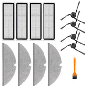 For DREAME D20 Plus Vacuum Side Brush Filter Mop Cloth Kit with Cleaning Brush