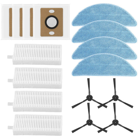 For ILIFE A12 Pro Self Emptying Robot Vacuum Cleaner Filter Mop Cloth Dust Bag Side Brush Kit Household Cleaning Accessories A