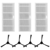 Side Brush and Filter Set Compatible with For GOOVI BR151 BR150 Vacuums