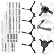 Side Brush and Filter Set Compatible with For GOOVI BR151 BR150 Vacuums