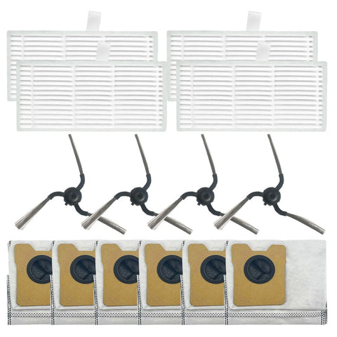 For eufy Robot Vacuum C10 Robot Vacuum Accessories Side Brush Filter Dust Bag