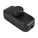 Inline Dimmer Switch For 12V 24V Led Lights Frequency Adjustable Push On/Off Rotary Control For Smooth Brightness Adjustment Black