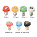 Car Washing Machine 1/4 Nozzle High Pressure Nozzle Fan-Shaped Quick Fittings 1.2 mm