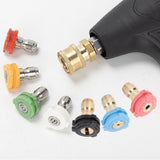 Car Washing Machine 1/4 Nozzle High Pressure Nozzle Fan-Shaped Quick Fittings 1.2 mm