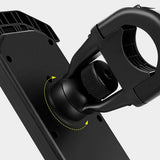 Adjustable Motorcycle Phone Holder With Silicone Protection For Secure Locking Black