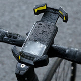Adjustable Motorcycle Phone Holder With Silicone Protection For Secure Locking Green
