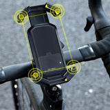 Adjustable Motorcycle Phone Holder With Silicone Protection For Secure Locking Pink