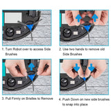 BQBQERT 10 Pack Replacement Side Brushes Tool Easy Installation Sweeper Part Suitable for 11S 30C Robot Vacuum