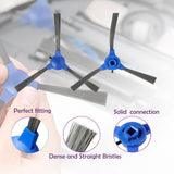 BQBQERT 10 Pack Replacement Side Brushes Tool Easy Installation Sweeper Part Suitable for 11S 30C Robot Vacuum