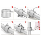 2pcs Flag Pole Ring Aluminum Alloy for 0.75-1 in Pole 360° Rotating Anti-Wrap