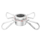 2pcs Flag Pole Ring Aluminum Alloy for 0.75-1 in Pole 360° Rotating Anti-Wrap