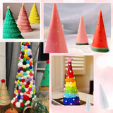 Lierteer Styrofoam Foam Cones Polystyrene for Crafts DIY Painting Triangle Tree 20cmX7.9cm