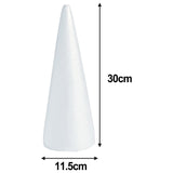Lierteer Styrofoam Foam Cones Polystyrene for Crafts DIY Painting Triangle Tree 30cmX11.5cm
