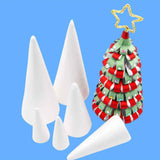 Lierteer Styrofoam Foam Cones Polystyrene for Crafts DIY Painting Triangle Tree 30cmX11.5cm