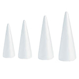 Lierteer Styrofoam Foam Cones Polystyrene for Crafts DIY Painting Triangle Tree 30cmX11.5cm