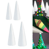 Lierteer Styrofoam Foam Cones Polystyrene for Crafts DIY Painting Triangle Tree 30cmX11.5cm