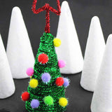 Lierteer Styrofoam Foam Cones Polystyrene for Crafts DIY Painting Triangle Tree 30cmX11.5cm