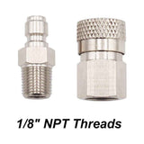 GLFSIL PCP Quick Disconnect Male & Female Set 8mm 1/8 npt Thread Accessories