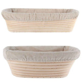 Lierteer Rattan Basket Bread Banneton Brotform Dough Proofing Proving Rattan Multi-Sizes 17*12*6 cm