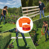 4/8Pack for Worx Wa0010 Replacement Spool Line Grass Trimmer Edger 10Ft +Cap Cover 4+1
