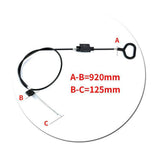 Universal Recliner Release D Ring Handle Pull Lever & Spring For Chairs & Sofas