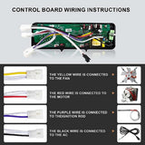Temperature Controller for Pit Boss Grill/Smoker, Square Digital Thermostat Controller Board for PitBoss Grills with Display Adjustable Temperature 200°F-450°F, 120V 60Hz