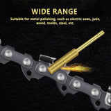 12Pcs Diamond Chainsaw Sharpener, High Hardness Titanium Plated Burr Grinding