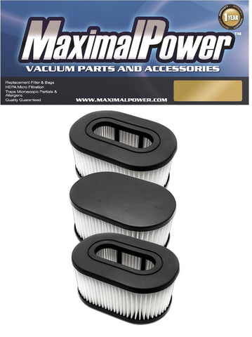MaximalPower Replacement Filter Compatible for Hoover Foldaway, Widepath, Turbopower & Runabout Vacuum Cleaner 3 Pack