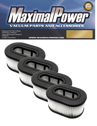 MaximalPower Replacement Filter Compatible for Hoover Foldaway, Widepath, Turbopower & Runabout Vacuum Cleaner 4 Pack