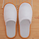10Pairs Spa Hotel Guest Soft Slippers Closed Toe Disposable Travel Slipper