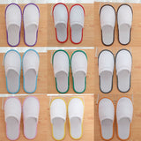 10Pairs Spa Hotel Guest Soft Slippers Closed Toe Disposable Travel Slipper