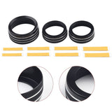 For Grand for Cherokee 2014-21 Black Aluminum Climate Volume Turn Knob Ring