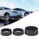 For Grand for Cherokee 2014-21 Black Aluminum Climate Volume Turn Knob Ring