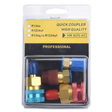 R1234Yf To R134A Quick Coupler Adapter Car Low Side Air Conditioning Fitting Kit