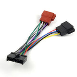 Car Radio Wire Harness 20 Pin Cd Audio Wiring Connector Iso Split Female Cable