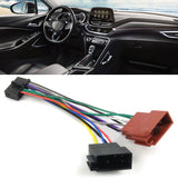 Car Radio Wire Harness 20 Pin Cd Audio Wiring Connector Iso Split Female Cable