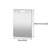 Pure Titanium Cutting Boards,Dishwasher Safe Titanium Cutting Board for Kitchen Durable, Double-Sided, Hygienic 18.4" x 12" Silvery